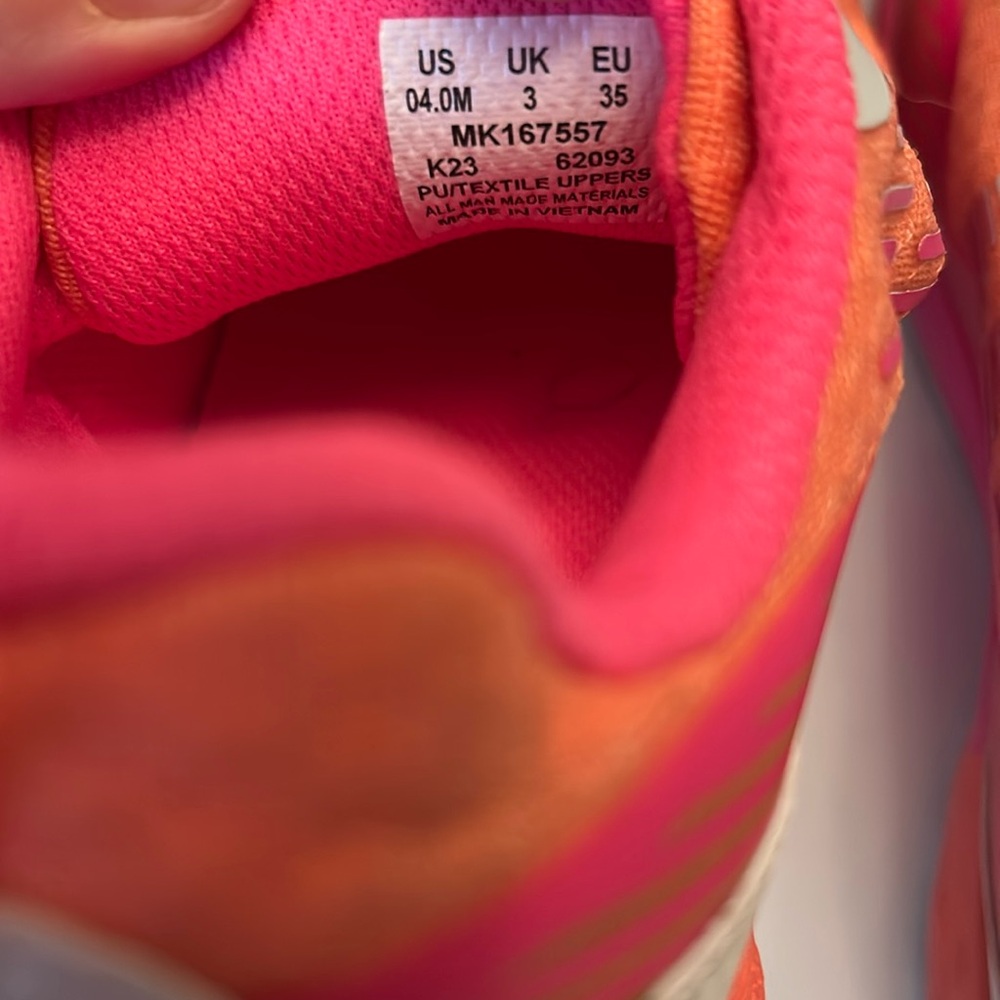 Merrell Youth Girls Agility Peak Vibrant Pink and Orange Sneakers - Picture 16 of 16